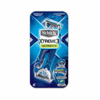 Schick Xtreme 3 Ultimate Razor - 4 ct + Curad Dazzle Bandages 25 Ct