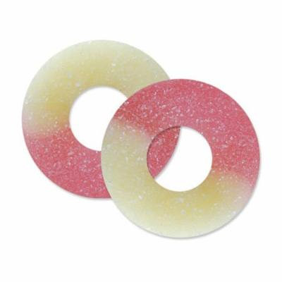 BAYSIDE CANDY GUMMY STRAWBERRY BANANA RING, 5LBS