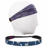 Hipsy Adjustable No Slip Volleyball Headbands for Women Gift Packs (Navy & Navy 2pk)