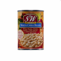 S&W Premium White Chili Beans, 15.5 Oz