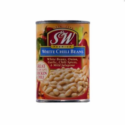 S&W Premium White Chili Beans, 15.5 Oz