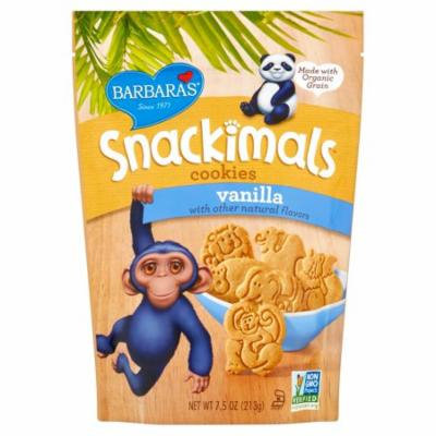 Barbaras Snackimals Vanilla Cookies, 7.5 oz, 6 pack