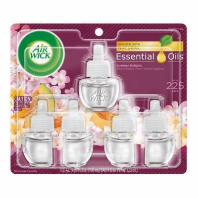 Air Wick Life Scents Scented Oil 5 Refills, Summer Delights (5X0.67oz), Air Freshener