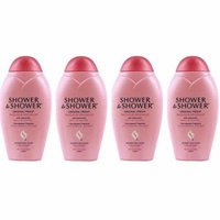 Shower to Shower Absorbent Body Powder, Original Fresh with Chamomile, 13 Oz Bottles (Pack of 4) + LA Cross Tweezers 71817
