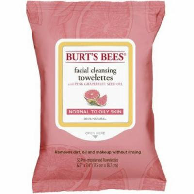 3 Pack - Burt's Bees Facial Cleansing Towelettes, Pink Grapefruit 30 ea