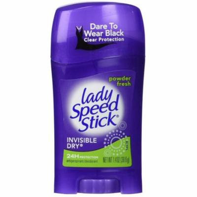 6 Pack - Lady Speed Stick Antiperspirant Deodorant Invisible Dry Powder Fresh 1.40 oz