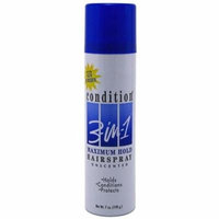 2 Pack - CONDITION 3-In-1 Maximum Hold Hairspray, Unscented 7 oz