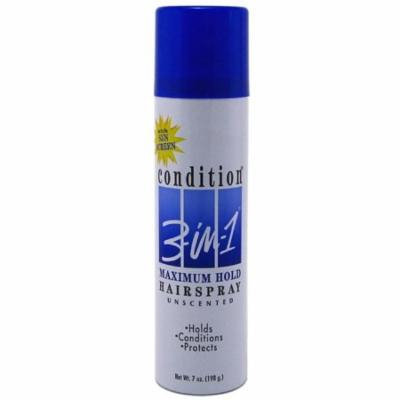 2 Pack - CONDITION 3-In-1 Maximum Hold Hairspray, Unscented 7 oz