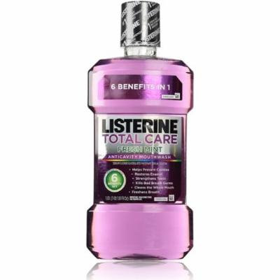 4 Pack - Listerine Total Care Anticavity Mouthwash, Fresh Mint 500 mL