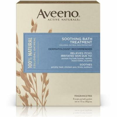 2 Pack - AVEENO Active Naturals Soothing Bath Treatment Packets 8 Each