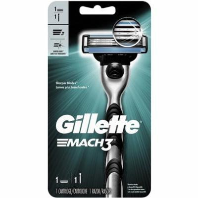3 Pack - Gillette Mach3 Men's Razor, Handle & 1 Blade Refill 1 ea