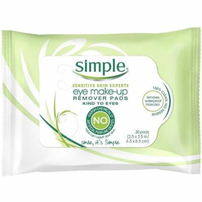 3 Pack - Simple Sensitive Skin Experts Eye Make-Up Remover Pads 30 ea