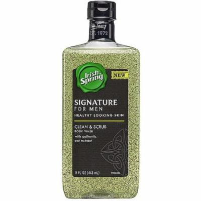 Irish Spring Signature for Men Clean & Scrub Body Wash 15 oz