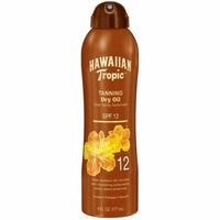 Hawaiian Tropic Tanning Dry Oil Clear Spray Sunscreen