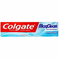 2 Pack - Colgate MaxClean SmartFoam with Whitening Toothpaste, Effervescent Mint 6 oz
