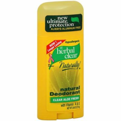 Herbal Clear Natural Deodorant Clear Aloe Fresh 2.65 oz