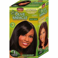 6 Pack - African Pride Olive Miracle Deep Conditioning No-Lye Relaxer - Regular Kit 1 ea