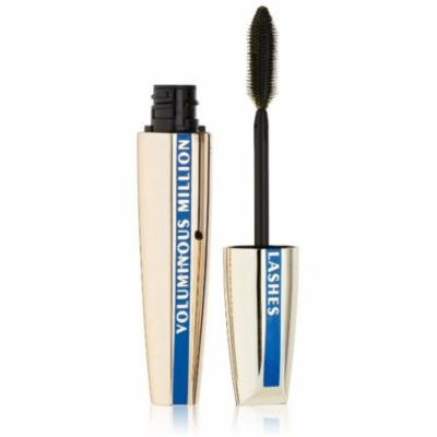 L'Oreal Paris Voluminous Million Lashes Waterproof Mascara, Blackest Black 0.32 oz
