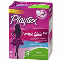 2 Pack - Playtex Gentle Glide 360 Unscented Super Absorbency Tampons 18 ea