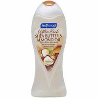 6 Pack - Softsoap Ultra Rich Shea Butter and Almond Oil Moisturizing Body Wash 15 oz