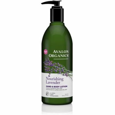 Avalon Organics Hand & Body Lotion, Nourishing Lavender 12 oz