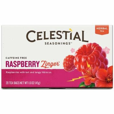3 Pack - Celestial Seasonings Raspberry Zinger Natural Herb Tea 20 ea
