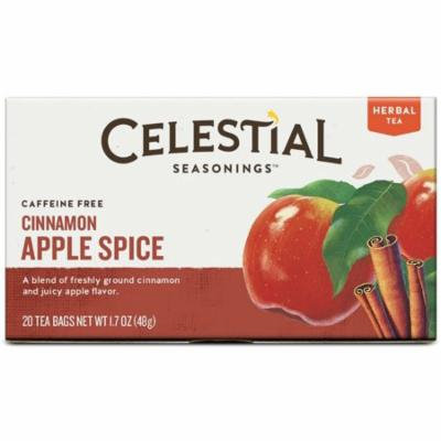 4 Pack - Celestial Seasonings Tea Caffeine Free Herbal Tea, Cinnamon Apple Spice 20 ea