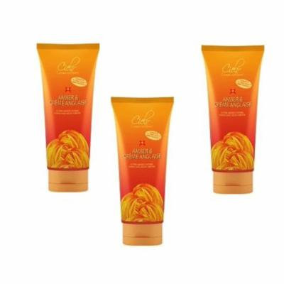 Cielo Body Lotion Amber & Creme Anglaise 6.7 Fl Oz (Pack of 3) + Curad Dazzle Bandages 25 Ct