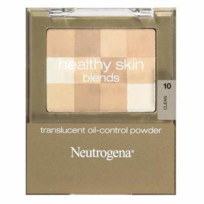 Neutrogena Healthy Skin Translucent Oil-Control Powder, Clean 10, 0.2 Oz + Makeup Blender