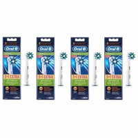 Oral-B Cross Action Replacement Brush Heads, 4 Count (Pack of 4) + LA Cross Blemish Remover 74851