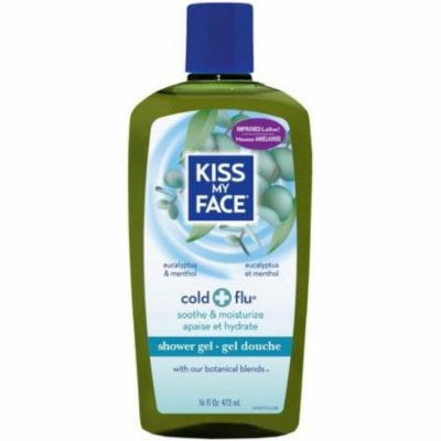 Kiss My Face Cold + Flu Shower Gel, Eucalyptus & Menthol 16 oz