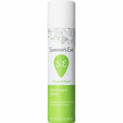 3 Pack - Summer's Eve Feminine Deodorant Spray, Tropical Rain 2 oz