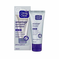 Clean & Clear Advantage Spot Control Moisturizer, Oil-Free, 40ml/1.35oz + Curad Dazzle Bandages 25 Ct