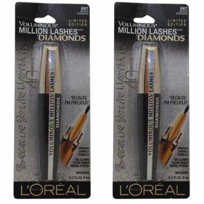 L'Oreal Paris Voluminous Million Lashes Diamonds - Limited Edition (Pack 2) + Curad Bandages 8 Ct.