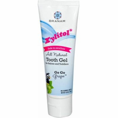 3 Pack - Dr. Branam's Xylitol Tooth Gel for Babies & Toddlers, Go Go Grape, 4 oz