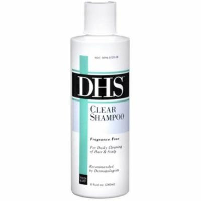 2 Pack - DHS Clear Shampoo Fragrance Free 8 oz