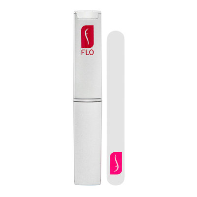 Flo Crystal Travel Nail File Transparent Mini 9cm