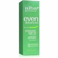 2 Pack - Alba Botanica Even Advanced Sea Moss Moisturizer SPF 15 2 oz