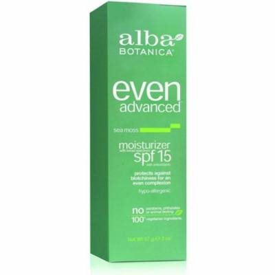 2 Pack - Alba Botanica Even Advanced Sea Moss Moisturizer SPF 15 2 oz
