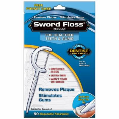 2 Pack - Sword Floss Disposable Floss/Picks Regular 40 Each