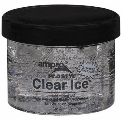 3 Pack - Ampro Clear Ice Protein Styling Gel, Ultra Hold 10 oz