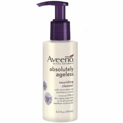 4 Pack - AVEENO Active Naturals Absolutely Ageless Nourishing Cleanser, Blackberry 5.2 oz
