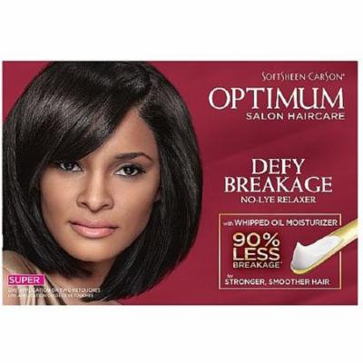 4 Pack - Optimum Care Salon Collection Anti-Breakage No-Lye Relaxer System, Super 1 kit