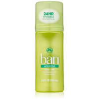 2 Pack - Ban Anti-Perspirant Deodorant Original Roll-On Unscented 3.50 oz