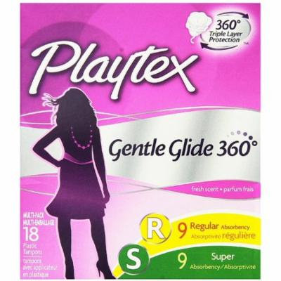 Playtex Gentle Glide 360 Fresh Scent Multi-Pack Tampons 18 ea