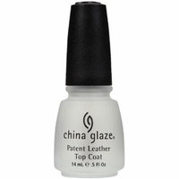 6 Pack - China Glaze Patent Leather Top Coat Nail Polish 0.50 oz