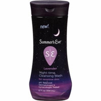 Summer's Eve Night-Time Sensitive Skin Cleansing Wash, Lavender 12 oz