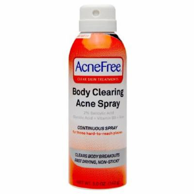 Acnefree Clear Skin Treatments Body Clearing Acne Spray - 5 Oz, 3 Pack