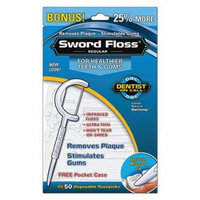 Sword Floss To Removes Plaque And Stimulates Gums, Original - 40 Ea, 6 Pack