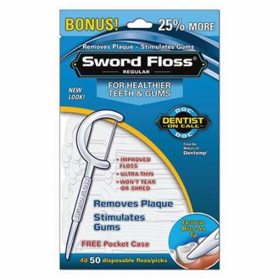 Sword Floss To Removes Plaque And Stimulates Gums, Original - 40 Ea, 6 Pack